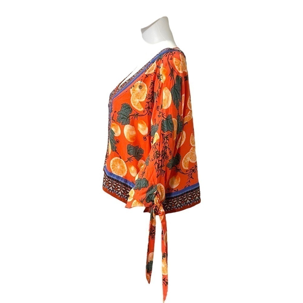 Free People Freshly Squeezed Boho Printed Top - Picture 2 of 5